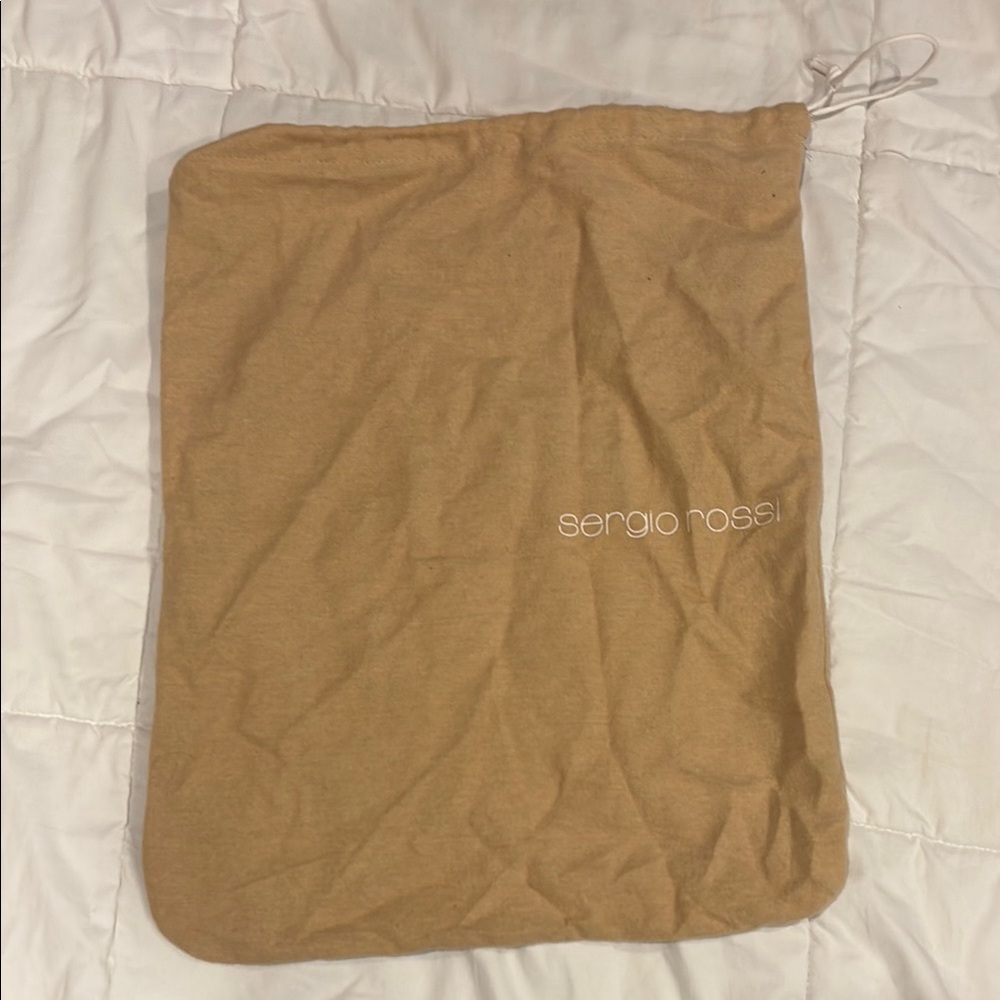 Sergio Rossi Tan Dust Bag